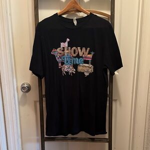 Fair Show Time Animal Bella Canvas Black T-Shirt